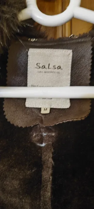 Abrigo Chaquetón Salsa Marrón Forro Peluche