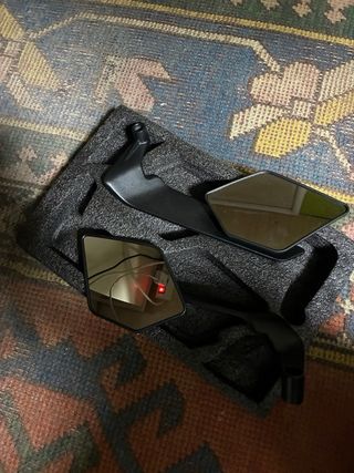 Retrovisores Moto Plegables Negros