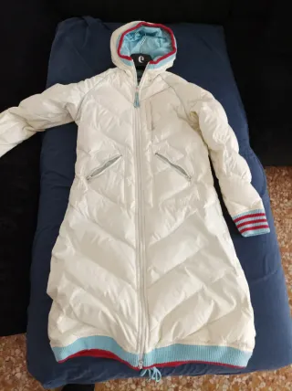 Piumino lungo Diesel donna bianco