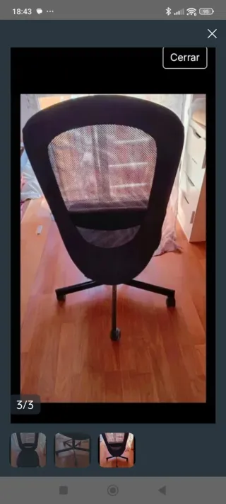 Silla de oficina negra