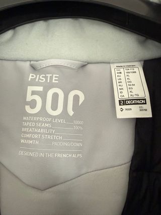 Chaqueta de esquí Wedze Talla XL