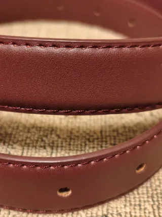 Cintura bordeaux in Pelle di Vitello 110cm!!