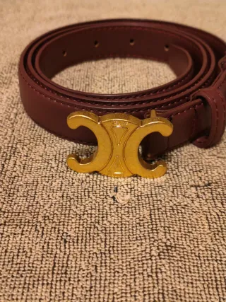 Cintura bordeaux in Pelle di Vitello 110cm!!