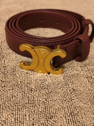 Cintura bordeaux in Pelle di Vitello 110cm!!