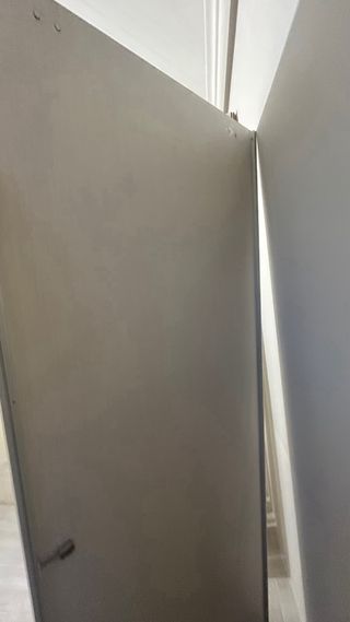 Puerta corredera madera y espejo