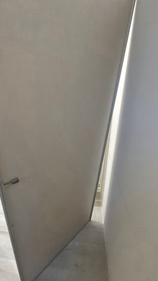 Puerta corredera madera y espejo