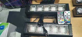 2 Focos LED Strobe con 2 Mandos