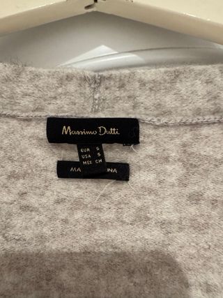 Chaqueta punto larga beige talla única