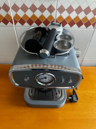 Cafetera Espresso Silvercrest Gris Vintage