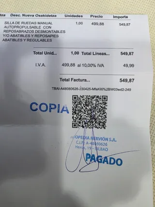 Silla de rueda manual