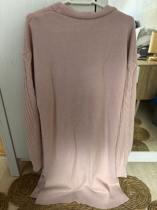 Jersey rosa largo de punto