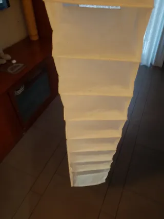 Zapatero colgante Ikea blanco