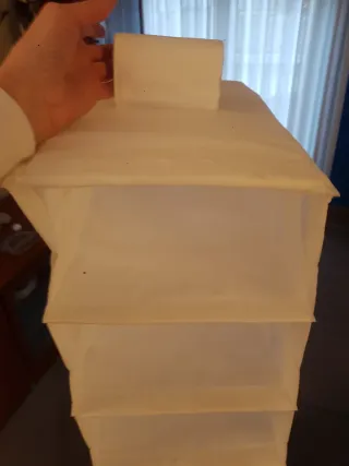 Zapatero colgante Ikea blanco