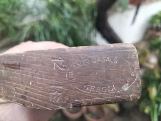 Cepillo de carpintero antiguo