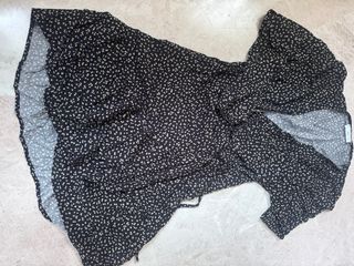 Vestido Mango juvenil corto cruzado estampado