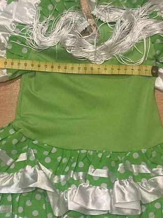 Disfraz Flamenca Verde Lunares Blancos