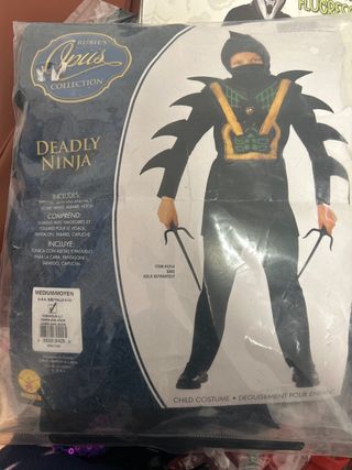 Disfraz Ninja Deadly Rubie's Talla M 8-10 años