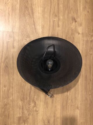 Lámpara techo negra industrial regulable