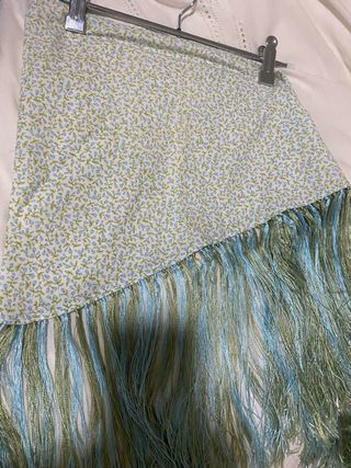 Traje Flamenca Bata  Rociera con Mantón