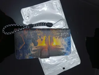 Funda móvil paisaje atardecer con tarjetero