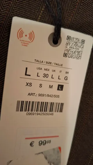 Blazer Zara Raya Diplomática Talla L