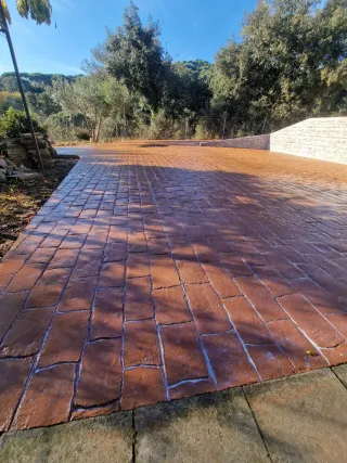 Hormigón impreso para exteriores