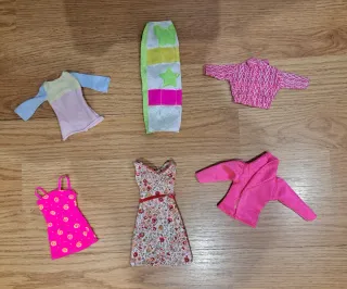 Lote 6 Abbigliamento Vintage Anni '90 e 2000 Barbie