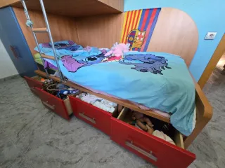 Litera Cama Nido Madera