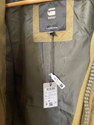 Chaqueta G-Star Talla M Verde Oliva, con etiquetas