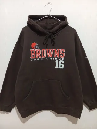 Sudadera Reebok Marrón NFL Browns Talla L oversize