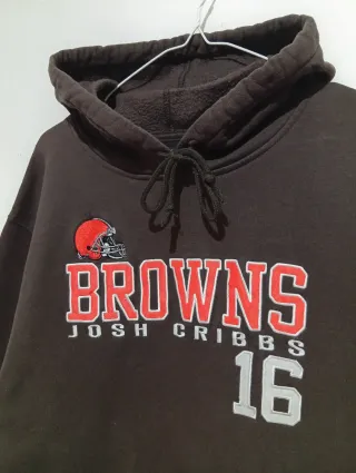 Sudadera Reebok Marrón NFL Browns Talla L oversize