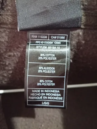 Sudadera Reebok Marrón NFL Browns Talla L oversize