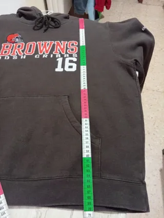 Sudadera Reebok Marrón NFL Browns Talla L oversize
