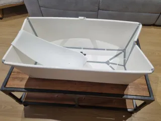 Bañera Stokke plegable XL +adaptador recién nacido