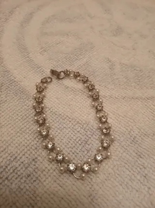 Pulsera Acero y Perlas