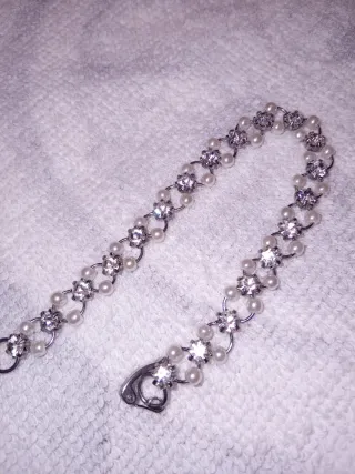 Pulsera Acero y Perlas