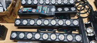 4 Luces LED DJ con 4 Mandos