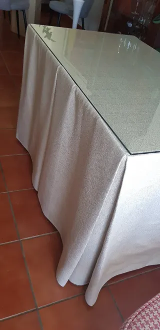 Ropa de mesa camilla beige