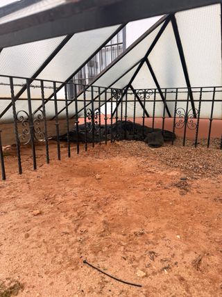 Montera de cristal y metal