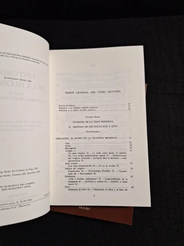 Johannes Hirschberger. Historia de la filosofía