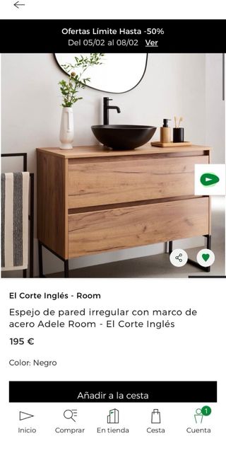 Espejo decorativo irregular