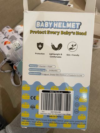 Casco protector para bebé SIN USO