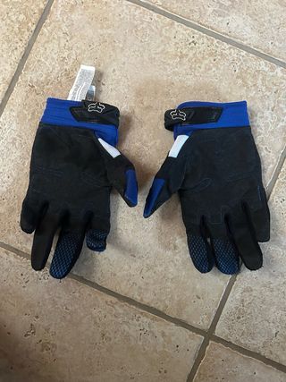 Guantes Fox Motocross Azul y Negro