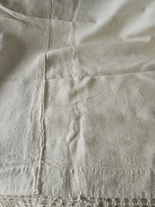 Lençol antigo em puro linho