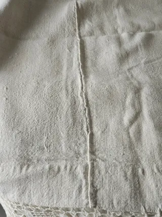 Lençol antigo em puro linho