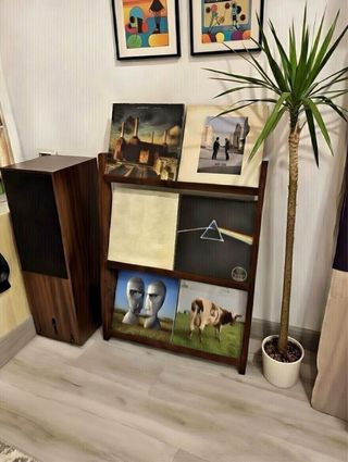 Mueble - Expositor Vinilos Madera Metal