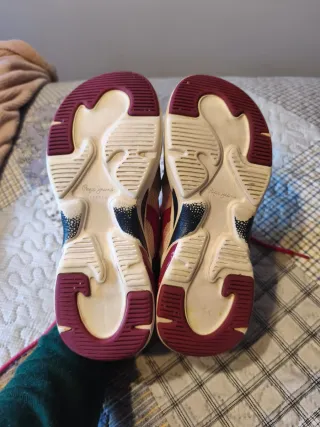 Zapatillas Pepe Jeans Talla 38 Beige/Rosa