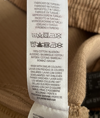 Falda minifalda de pana marrón