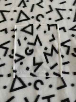 Manta Bata Polar Diseño Geométrico