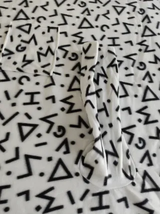 Manta Bata Polar Diseño Geométrico